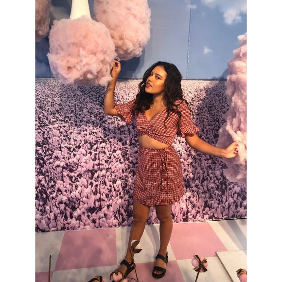 Honey Punch Cut Out Dress, Red - Picture 3 of 6